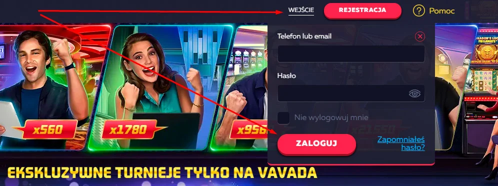 Proces logowania do Vavada Casino Vavada casino login